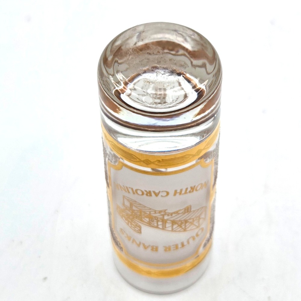 TALL Culver Clear Shot Glass Outter Banks Wright Brothers National Memorial 22K - Picture 5 of 6